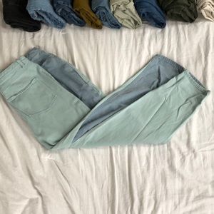 Missguided two tone high rise denim